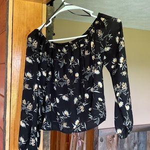 Off the shoulder floral top
